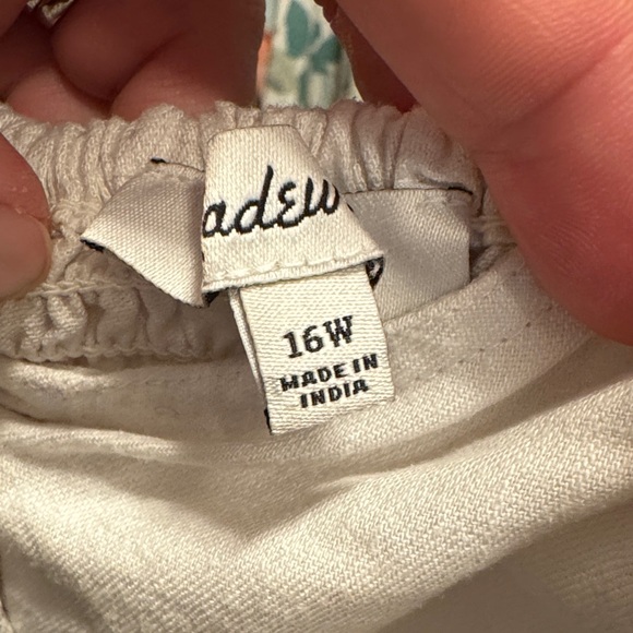Madewell White Button-Front Mini Dress - Picture 14 of 14